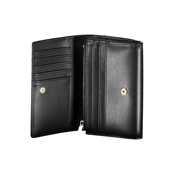 Black Polyethylene Women Wallet TO-26237 Black Polyethylene Women Wallet TO-26237