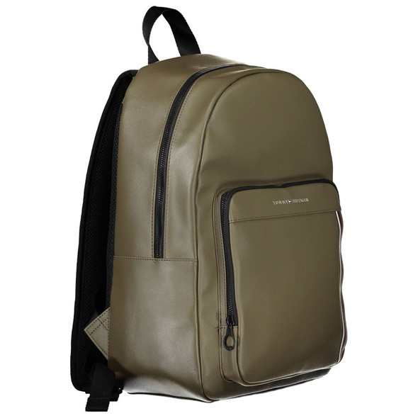 Green Polyethylene Men Backpack Green Polyethylene Men Backpack