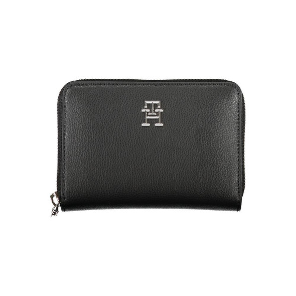 Elegant Black Zip Wallet with Multiple Compartments Elegant Black Zip Wallet with Multiple Compartments