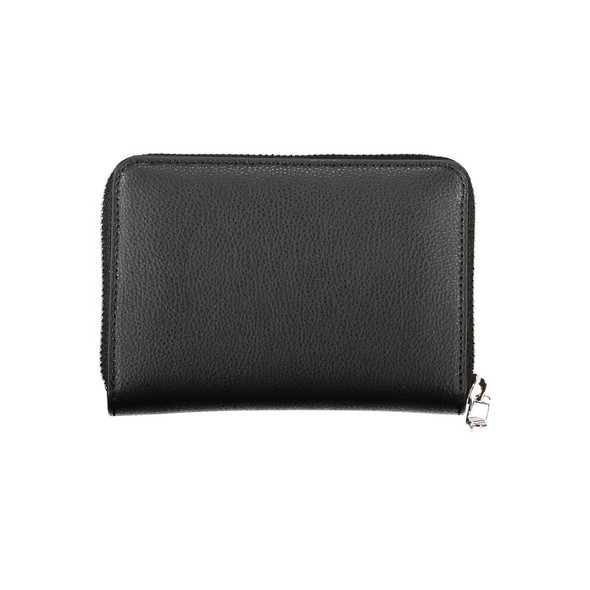 Elegant Black Zip Wallet with Multiple Compartments Elegant Black Zip Wallet with Multiple Compartments