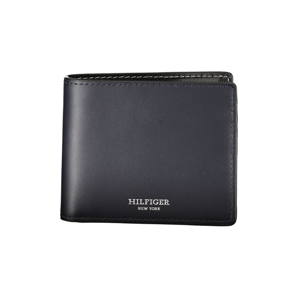 Tommy Hilfiger Elegant Blue Leather Bifold Wallet Tommy Hilfiger Elegant Blue Leather Bifold Wallet