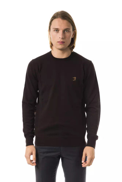 Brown Merino Wool Men Sweater UO-7815 Brown Merino Wool Men Sweater UO-7815