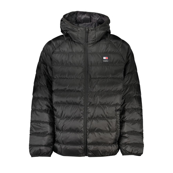 Elegant Black Hooded Jacket Elegant Black Hooded Jacket