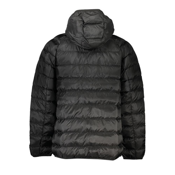 Elegant Black Hooded Jacket Elegant Black Hooded Jacket