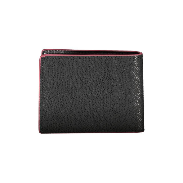 Elegant Leather Bifold Wallet with Contrast Accents Elegant Leather Bifold Wallet with Contrast Accents