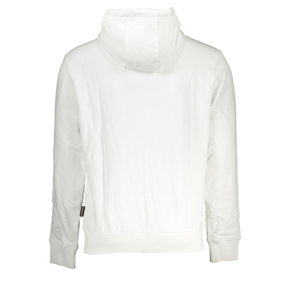 Elegant White Hooded Cotton Sweater Elegant White Hooded Cotton Sweater