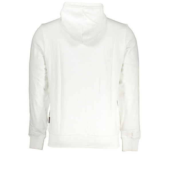 Elegant White Cotton Hooded Sweatshirt Elegant White Cotton Hooded Sweatshirt