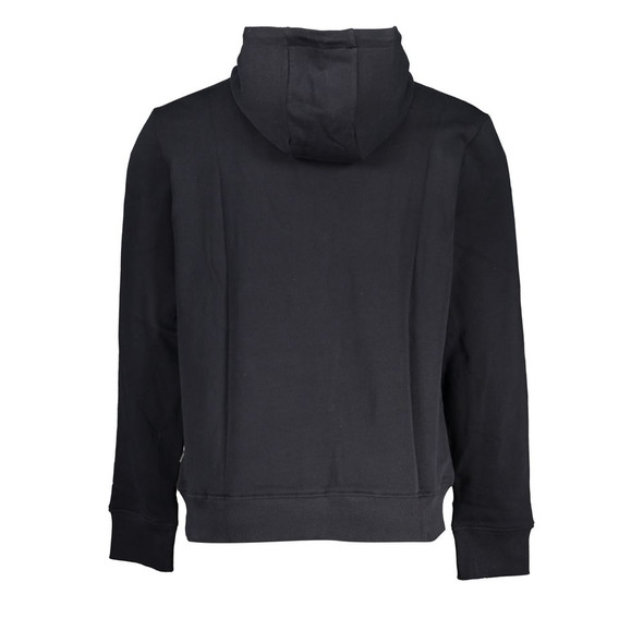 Sleek Black Cotton Hooded Sweatshirt Sleek Black Cotton Hooded Sweatshirt