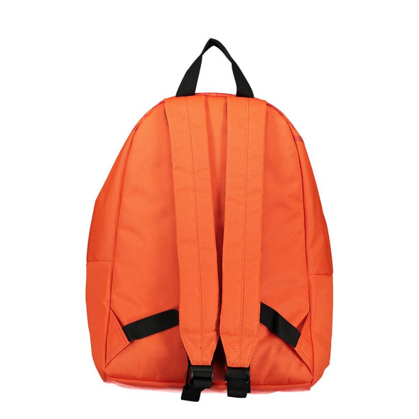 Chic Pink Cotton Backpack with Contrast Details Chic Pink Cotton Backpack with Contrast Details