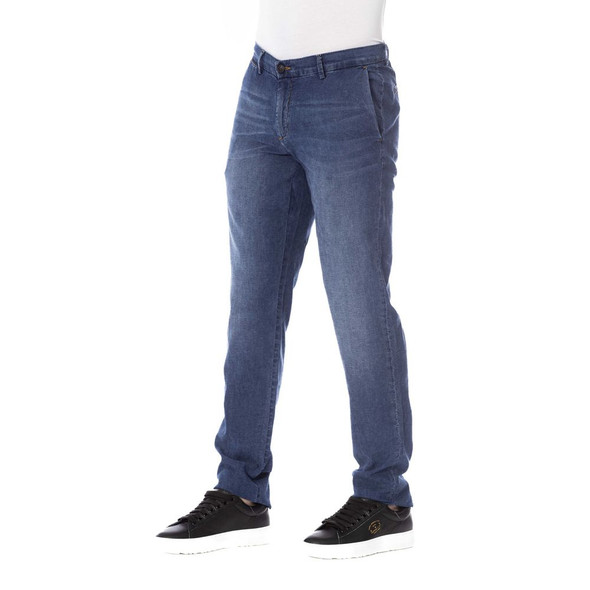 Trussardi Jeans Blue Cotton Men Jeans Trussardi Jeans Blue Cotton Men Jeans