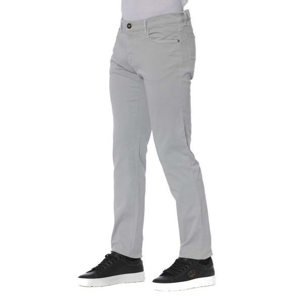 Trussardi Jeans Gray Cotton Men Jeans Trussardi Jeans Gray Cotton Men Jeans