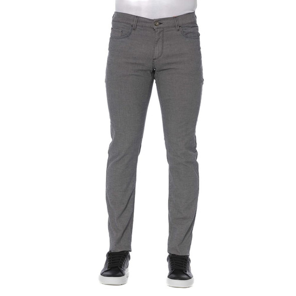 Trussardi Jeans Gray Cotton Men Pant Trussardi Jeans Gray Cotton Men Pant