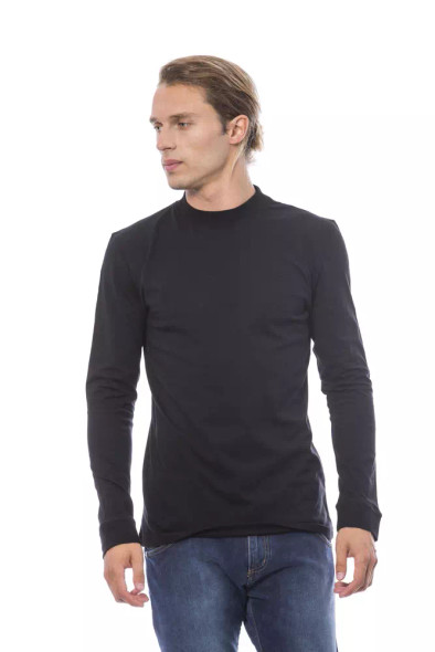 Black Cotton Men's Sweater Black Cotton Men's Sweater
