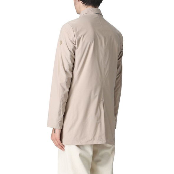 Beige Recycled Polyester Men Jacket Beige Recycled Polyester Men Jacket