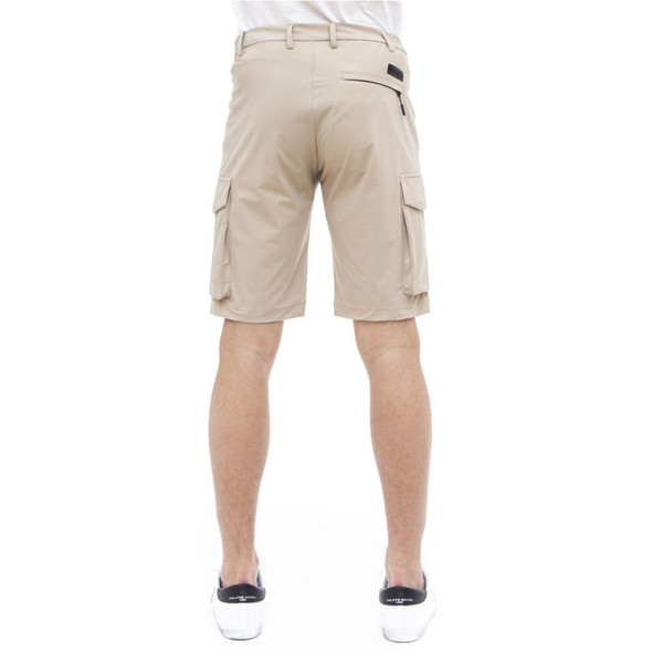Beige Stretch Bermuda Cargo Shorts Beige Stretch Bermuda Cargo Shorts