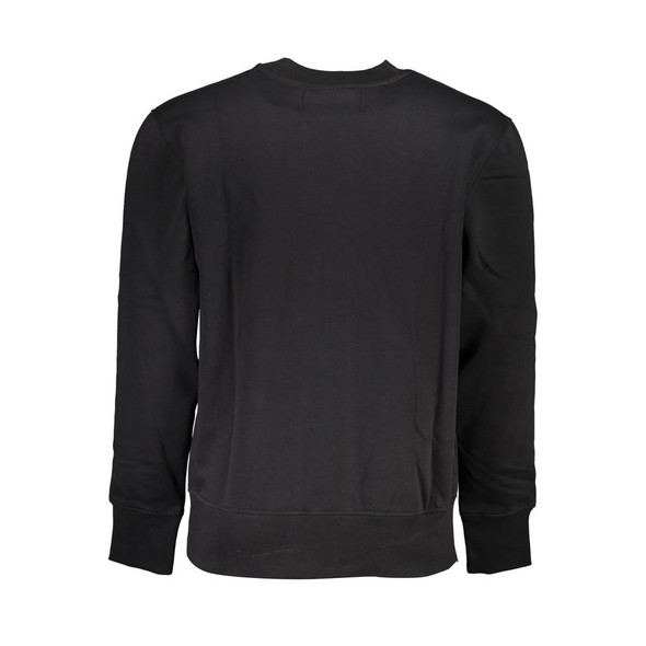 Calvin Klein Sleek Black Crew Neck Fleece Sweatshirt Calvin Klein Sleek Black Crew Neck Fleece Sweatshirt