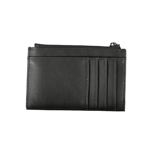 Sleek Black Zip Wallet with Contrast Detailing Sleek Black Zip Wallet with Contrast Detailing