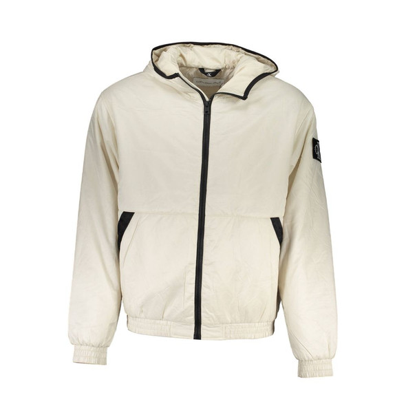 Elegant Beige Hooded Jacket – Timeless Outerwear Elegant Beige Hooded Jacket – Timeless Outerwear