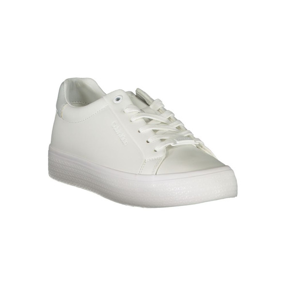 Elegant White Sneakers with Contrast Detailing Elegant White Sneakers with Contrast Detailing