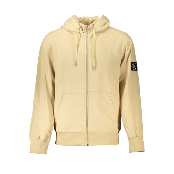 Elegant Beige Zip Hooded Sweatshirt Elegant Beige Zip Hooded Sweatshirt