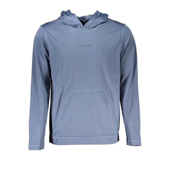 Elegant Blue Hooded Sweatshirt - Men's Sports Chic Elegant Blue Hooded Sweatshirt - Men's Sports Chic