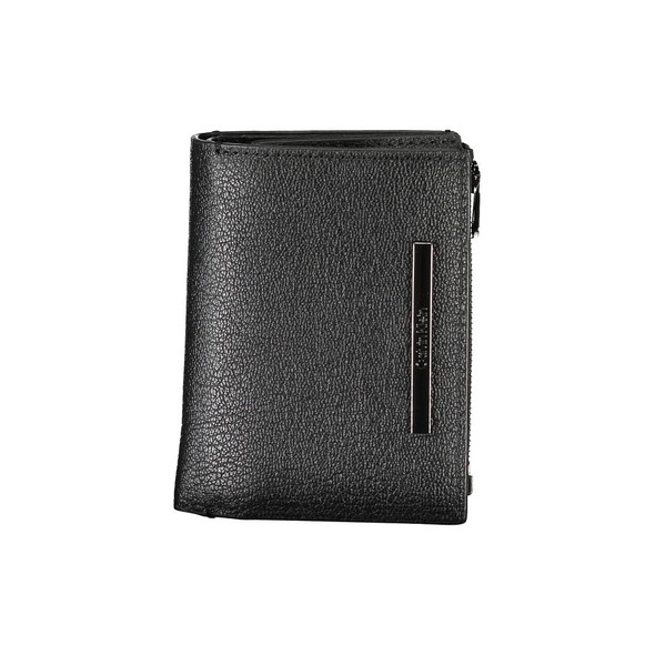 Calvin Klein Sleek Black Leather Wallet with Coin Purse Calvin Klein Sleek Black Leather Wallet with Coin Purse