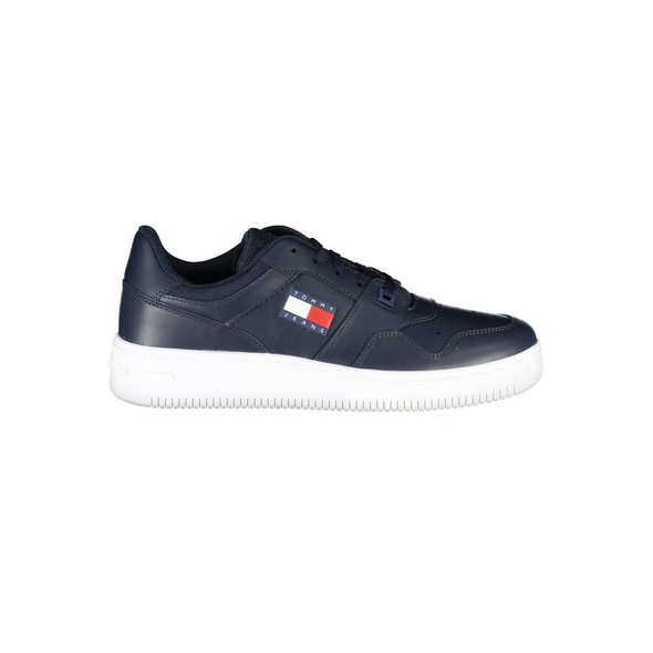 Blue Contrast Sneakers with Logo Detail Blue Contrast Sneakers with Logo Detail