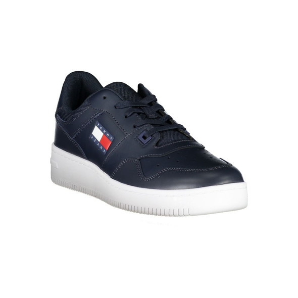 Blue Contrast Sneakers with Logo Detail Blue Contrast Sneakers with Logo Detail