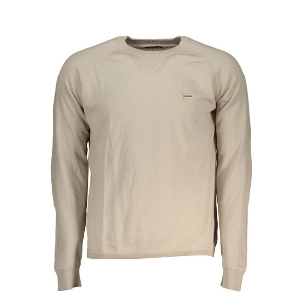 Chic Beige Long Sleeve Crew Neck Sweater Chic Beige Long Sleeve Crew Neck Sweater