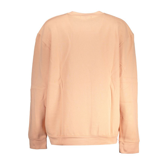Cavalli Class Elegant Pink Fleece Crew Neck Sweater Cavalli Class Elegant Pink Fleece Crew Neck Sweater