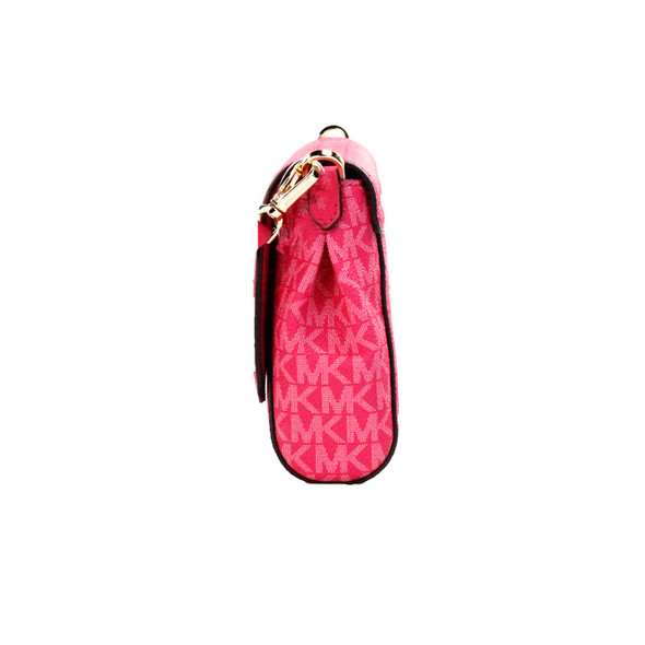 Michael Kors Jet Set Medium Electric Pink Convertible Pouchette Crossbody Bag Michael Kors Jet Set Medium Electric Pink Convertible Pouchette Crossbody Bag