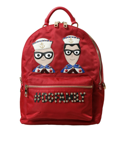 Dolce & Gabbana Red #DGFAMILY Embellished Backpack VULCANO Bag Dolce & Gabbana Red #DGFAMILY Embellished Backpack VULCANO Bag