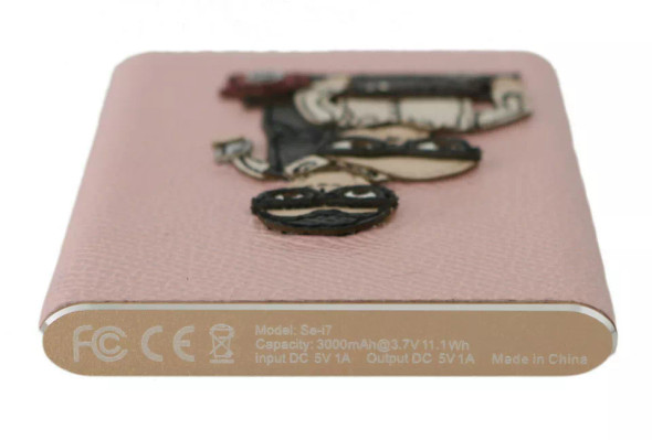 Charger USB Pink Leather #DGFAMILY Power Bank Charger USB Pink Leather #DGFAMILY Power Bank