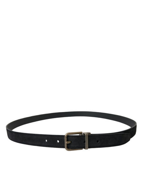 Black Suede Leather Gold Metal Buckle Belt Black Suede Leather Gold Metal Buckle Belt