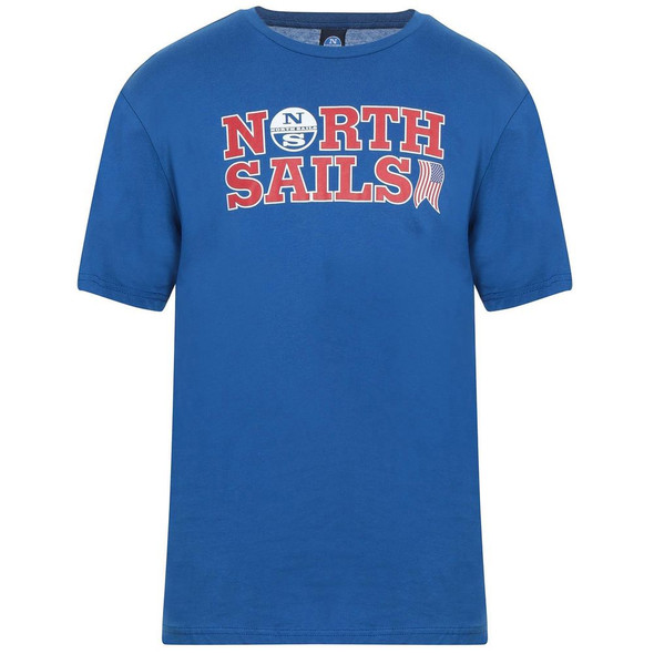 North Sails Light Blue Cotton Men T-Shirt North Sails Light Blue Cotton Men T-Shirt
