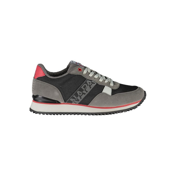 Sleek Black Lace-Up Sport Sneakers Sleek Black Lace-Up Sport Sneakers