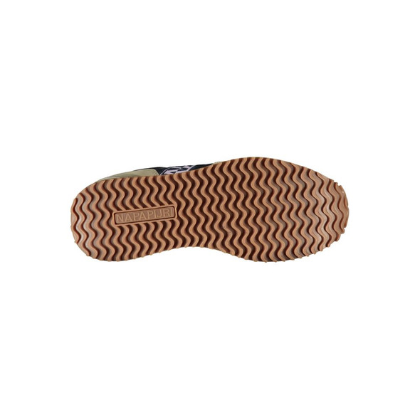 Napapijri Beige Lace-Up Sneakers with Contrasting Details Napapijri Beige Lace-Up Sneakers with Contrasting Details
