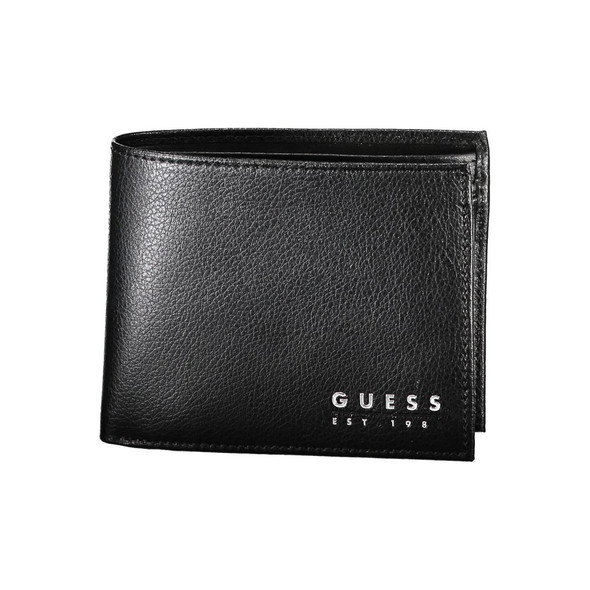 Chic Black Leather Dual-Compartment Wallet Chic Black Leather Dual-Compartment Wallet