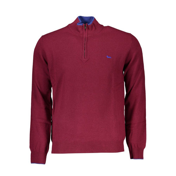 Elegant Half-Zip Sweater with Embroidery Detail Elegant Half-Zip Sweater with Embroidery Detail