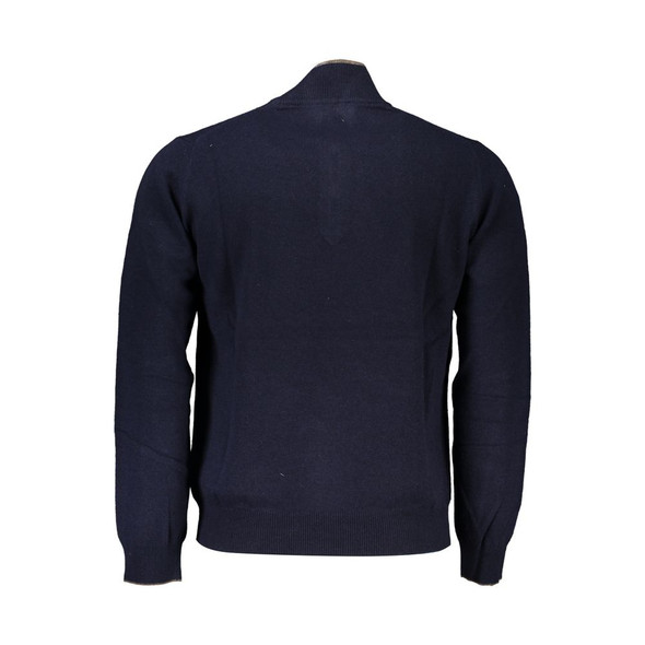 Elegant Contrast Detail Half Zip Sweater Elegant Contrast Detail Half Zip Sweater