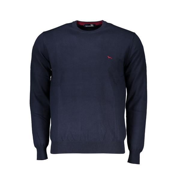 Crew Neck Embroidered Blue Sweater Crew Neck Embroidered Blue Sweater