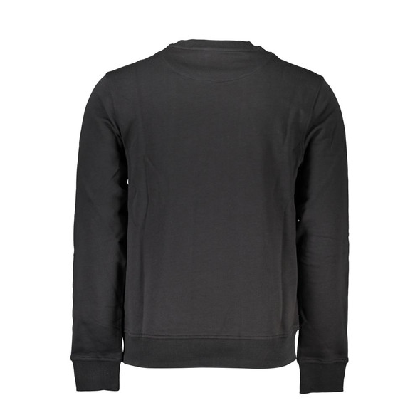 Sleek Black Long-Sleeved Crew Neck Sweatshirt Sleek Black Long-Sleeved Crew Neck Sweatshirt