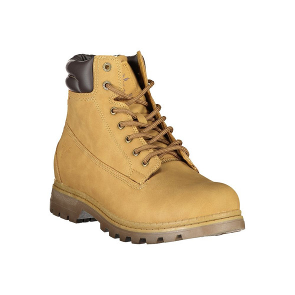 Vibrant Yellow Lace-Up Fashion Boots Vibrant Yellow Lace-Up Fashion Boots