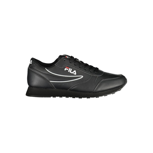 Sleek Black Lace-Up Sport Sneakers FI-25795 Sleek Black Lace-Up Sport Sneakers FI-25795