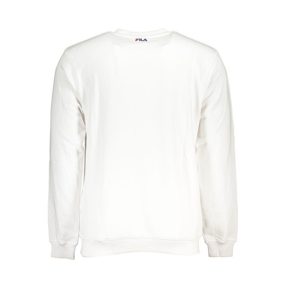 Classic Crew Neck Fleece Sweatshirt in White Classic Crew Neck Fleece Sweatshirt in White