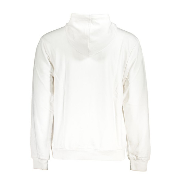 Chic White Cotton Blend Hooded Sweater Chic White Cotton Blend Hooded Sweater