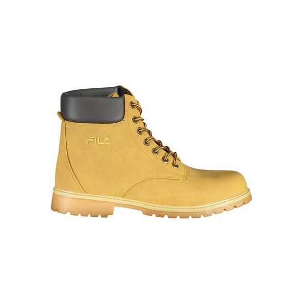 Vibrant Yellow Contrast Lace-up Boots Vibrant Yellow Contrast Lace-up Boots