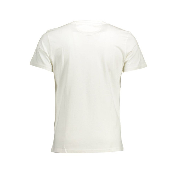 Elegant White Cotton Crew Neck Tee Elegant White Cotton Crew Neck Tee