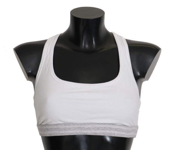White Cotton Sport Stretch Bra Underwear White Cotton Sport Stretch Bra Underwear