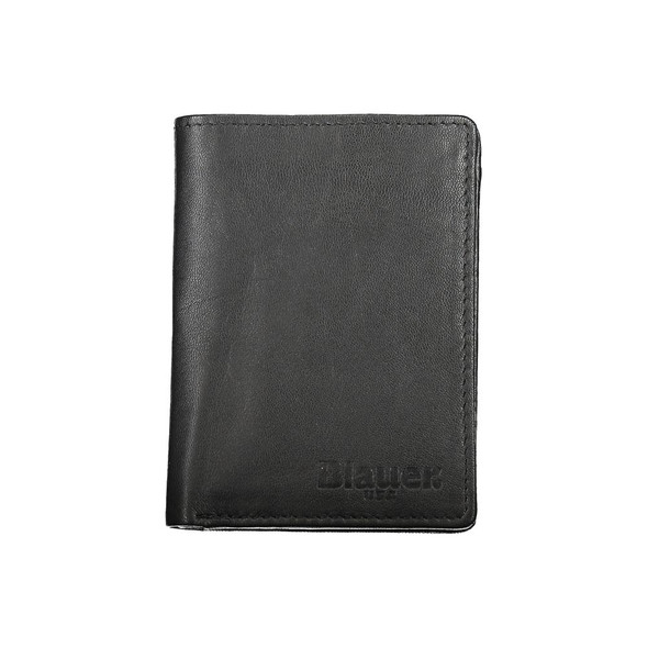 Elegant Black Leather Dual Compartment Wallet Elegant Black Leather Dual Compartment Wallet
